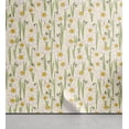 thumbnail image 1 of Ambesonne Summer Vibe Peel & Stick Wallpaper for Home, Garden Daffodils Print, 13"x36", Eggshell Pistachio Green, 1 of 5