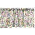thumbnail image 1 of Ambesonne Summer Window Valance, Colored Geometric Circle, 42" x 12", Lavender Salmon, 1 of 3