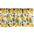 thumbnail image 1 of Ambesonne Summer Window Valance, Lemon and Berries Pattern, 42" x 18", Multicolor, 1 of 3