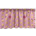 thumbnail image 1 of Ambesonne Summer Window Valance, Watermelon and Orange Slices, 54" X 18", Marigold and Pink, 1 of 3