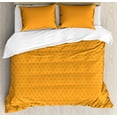 thumbnail image 1 of Ambesonne Sun Duvet Cover Sets, Symmetric Warm Tones, 2-King, Pale Orange Burnt Orange, 1 of 6
