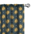 thumbnail image 1 of Ambesonne Sun Pattern Curtains, Scandinavian Inspired, Pair of 28"x95", Pale Slate Blue Apricot, 1 of 4