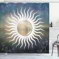 thumbnail image 1 of Ambesonne Sun Shower Curtain, Celestial Body Silhouettes, 69"Wx75"L, Multicolor, 1 of 1
