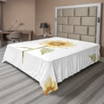 thumbnail image 1 of Ambesonne Sunflower Flat Sheet, Minimalistic Art, Queen Size, Yellow Green, 1 of 1