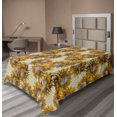 thumbnail image 1 of Ambesonne Sunflower Flat Sheet, Vintage Nature Ornament, Twin Size, Multicolor, 1 of 1