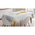 thumbnail image 1 of Ambesonne Sunflower Tablecloth Rectangular Table Cover, Minimalistic Art, 60"x84", Yellow Green, 1 of 4