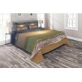 thumbnail image 1 of Ambesonne Sunset Quilted Coverlet 3 Pcs, Idyllic Beach Scenery, Queen Size, Multicolor, 1 of 2