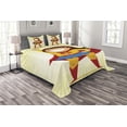 thumbnail image 1 of Ambesonne Superhero Quilted Bedspread Set 3 Pcs, Heroine Girl Costume, Queen Size, Multicolor, 1 of 3