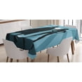 thumbnail image 1 of Ambesonne Superhero Tablecloth Rectangular Table Cover, Unisex Costume Cape, 60"x84", Blue Teal, 1 of 4