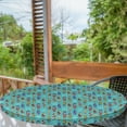 thumbnail image 1 of Ambesonne Surfboard Fitted Round Tablecloth, Aloha Hawaii Ocean, 40"- 44" Diameter, Multicolor, 1 of 5