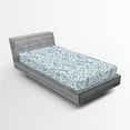 thumbnail image 1 of Ambesonne Surfboard Fitted Sheet 2 Pcs Set, Doodle Summertime, Twin, Petrol Blue Slate Blue, 1 of 3