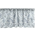 thumbnail image 1 of Ambesonne Surfboard Window Valance, Doodle Summertime, 42" x 12", Petrol Blue Slate Blue, 1 of 3