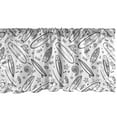 thumbnail image 1 of Ambesonne Surfboard Window Valance, Monochrome Coastal, 54" X 12", Black White, 1 of 3