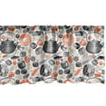 thumbnail image 1 of Ambesonne Sushi Window Valance, Shrimps Rolls and Wasabi Food, 54" X 12", Black Salmon and Beige, 1 of 3