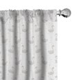 thumbnail image 1 of Ambesonne Swan 4-Panel Curtains, Pastel Tender Polka Dots Bird, 56"x84", Pale Tan and Almond, 1 of 1