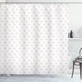 thumbnail image 1 of Ambesonne Swan Shower Curtain, Pastel Tender Polka Dots Bird, 69"Wx70"L, Pale Tan and Almond, 1 of 1