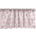 thumbnail image 1 of Ambesonne Swans Window Valance, Blush Tone Royal Aquatic Bird, 54" X 18", Pale Pink Cream, 1 of 3