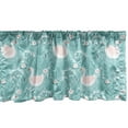 thumbnail image 1 of Ambesonne Swans Window Valance, Gracious Flowers Lake Art, 54" X 12", Rose Pale Seafoam, 1 of 5