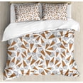 thumbnail image 1 of Ambesonne Sweets Duvet Cover Set, Yummy Desert Gelato, Calking, Pearl Pale Caramel, 1 of 3