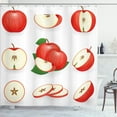 thumbnail image 1 of Ambesonne Sweets Shower Curtain, Juicy Fresh Fruits Nature, 69"Wx84"L, Cream Scarlet, 1 of 3