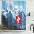 thumbnail image 1 of Ambesonne Switzerland Shower Curtain, Mannlichen Jungfrau, 69"Wx84"L, Multicolor, 1 of 3
