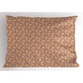 thumbnail image 1 of Ambesonne Taco Pillow Sham, Fiesta Time Cuisine, 36" X 20", Lime Green Sand Brown, 1 of 2