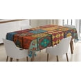 thumbnail image 1 of Ambesonne Talavera Tablecloth Rectangular Table Cover, Azulejo Tile Squares Art, 60"x84", Multicolor, 1 of 4