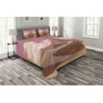 thumbnail image 1 of Ambesonne Tale Quilted Bedspread Set 3 Pcs, Hill Sunset Castle, King Size, Multicolor, 1 of 3