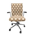 thumbnail image 1 of Ambesonne Tan Office Chair Cover Stretchable High Back, Big Polka Dots Grungy Old, Tan Cream, 1 of 1