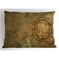 thumbnail image 1 of Ambesonne Tan Pillow Sham, Textured Paper, 26" X 20", Tan, 1 of 2