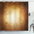 thumbnail image 1 of Ambesonne Tan Shower Curtain, Mosaic Form Triangles Pattern, 69"Wx84"L, Brown Pale Brown Tan, 1 of 3