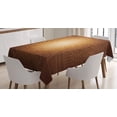 thumbnail image 1 of Ambesonne Tan Tablecloth Rectangular Table Cover, Art Animals Flowers, 60"x90", Brown Tan Yellow, 1 of 4