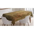 thumbnail image 1 of Ambesonne Tan Tablecloth Rectangular Table Cover, Textured Paper, 60"x90", Tan, 1 of 4