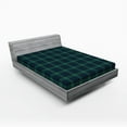 thumbnail image 1 of Ambesonne Tartan Fitted Sheet, Scottish Folklore Pattern, Full Size, Dark Green Black, 1 of 3