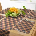 thumbnail image 1 of Ambesonne Tartan Table Runner & Placemats, British Country Style, Placemat 4 pcs + Runner 14"x72", Charcoal Grey Marigold, 1 of 2