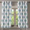 thumbnail image 1 of Ambesonne Tattoo Grommet Curtain, Aquarelle Compass Travel, 50" x 54", Blue Black Yellow, 1 of 6