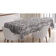 thumbnail image 1 of Ambesonne Taupe Tablecloth Rectangular Table Cover, Russian Boho, 60"x84", Tan Taupe, 1 of 4