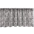 thumbnail image 1 of Ambesonne Taupe Window Valance, Russian Nature Flora Motif Dotted Curvy Branches with Leaves Boho, Curtain Valance for Kitchen Bedroom Decor with Rod Pocket, 54" X 12", Tan Taupe, 1 of 3