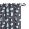 thumbnail image 1 of Ambesonne Tea Party Window Curtains, Teapot and Cups Dots, Each 28" W x 95" L, Purple Grey Sky Blue, 1 of 4