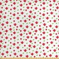thumbnail image 1 of Ambesonne Tea Party Fabric by the Yard Upholstery, Teapots Polka Dots, 5 Yards, Dark Coral Green, 1 of 4