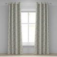 thumbnail image 1 of Ambesonne Tea Party Grommet Curtain, Coffee Cakes Cherries, 50" x 84", Bluegrey Red Green, 1 of 6
