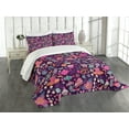 thumbnail image 1 of Ambesonne Tea Party Quilted Bedspread Set 3 Pcs, Cupcakes Sugar Cups, Queen Size, Multicolor, 1 of 5