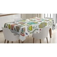 thumbnail image 1 of Ambesonne Tea Party Tablecloth Rectangular Table Cover, Coffee and Dessert, 60"x90", Multicolor, 1 of 4