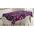 thumbnail image 1 of Ambesonne Tea Party Tablecloth Rectangular Table Cover, Cupcakes Sugar Cups, 52"x70", Multicolor, 1 of 4