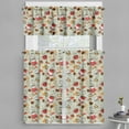 thumbnail image 1 of Ambesonne Tea Party Valance & Curtain, Heart Shaped Cookies, 55"x45", Multicolor, 1 of 7