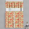 thumbnail image 1 of Ambesonne Tea Party Valance & Curtain, Pots Cups on Flowers, 55"x30", Multicolor, 1 of 6