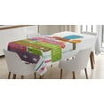 thumbnail image 1 of Ambesonne Tea Tablecloth Rectangular Table Cover, Cup on a Pile of Fantasy Books, 52"x70", Multicolor, 1 of 4