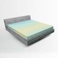 thumbnail image 1 of Ambesonne Teal Fitted Sheet, Abstract Modern Ombre, Queen Size, Pale Blue, 1 of 2