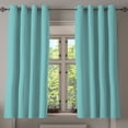 thumbnail image 1 of Ambesonne Teal Grommet Curtain, European Style Dotted, 50" x 63", Teal White, 1 of 6