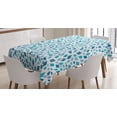 thumbnail image 1 of Ambesonne Teal Tablecloth Rectangular Table Cover, Abstract Mosaic Blue Tones, 52"x70", Slate Blue Turquoise, 1 of 4